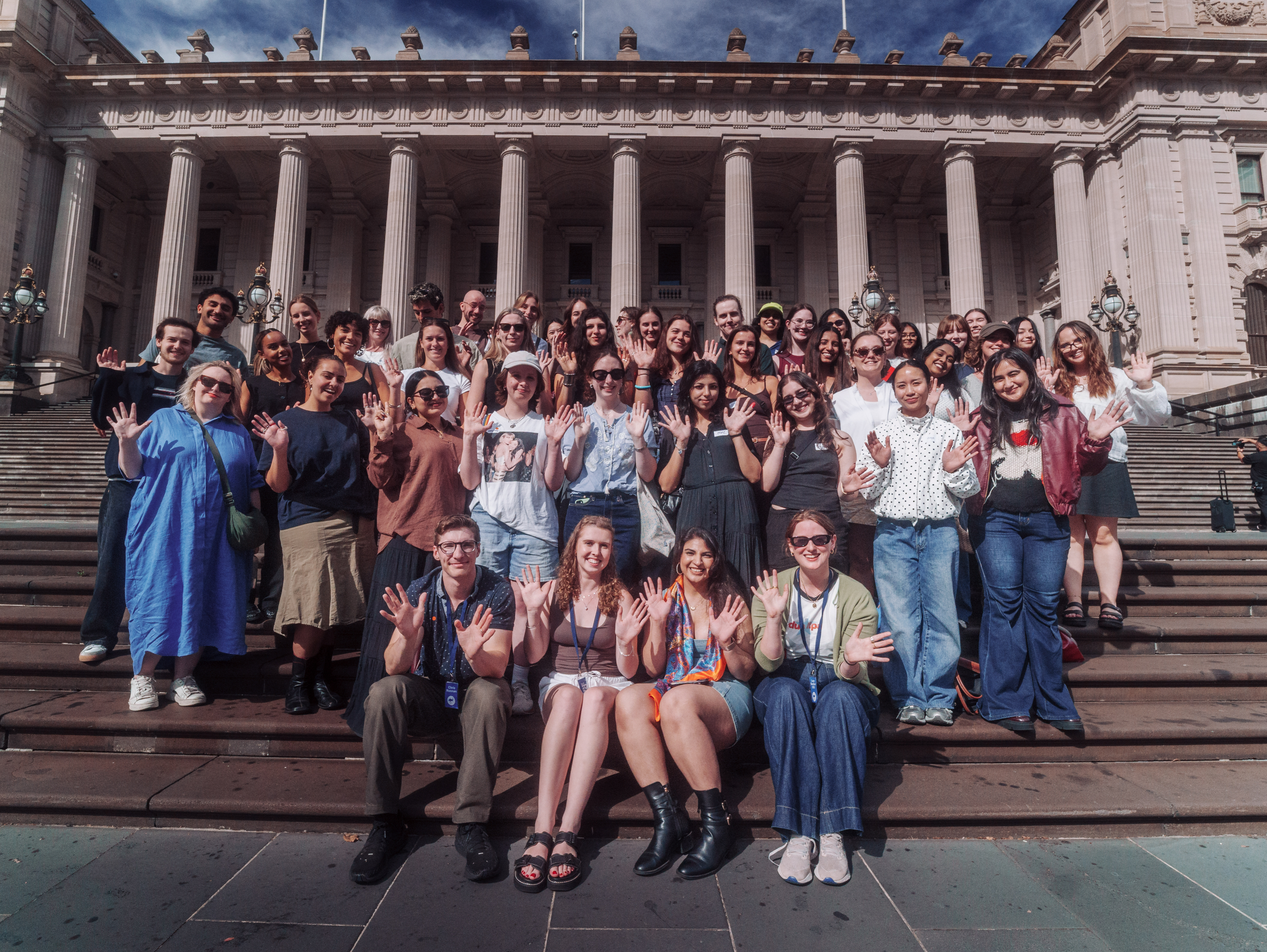 FORE Good team on the steps of Victorian Parliament